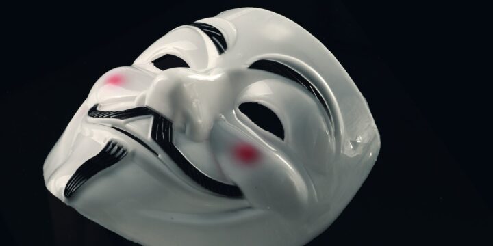 close up photo of guy fawkes mask